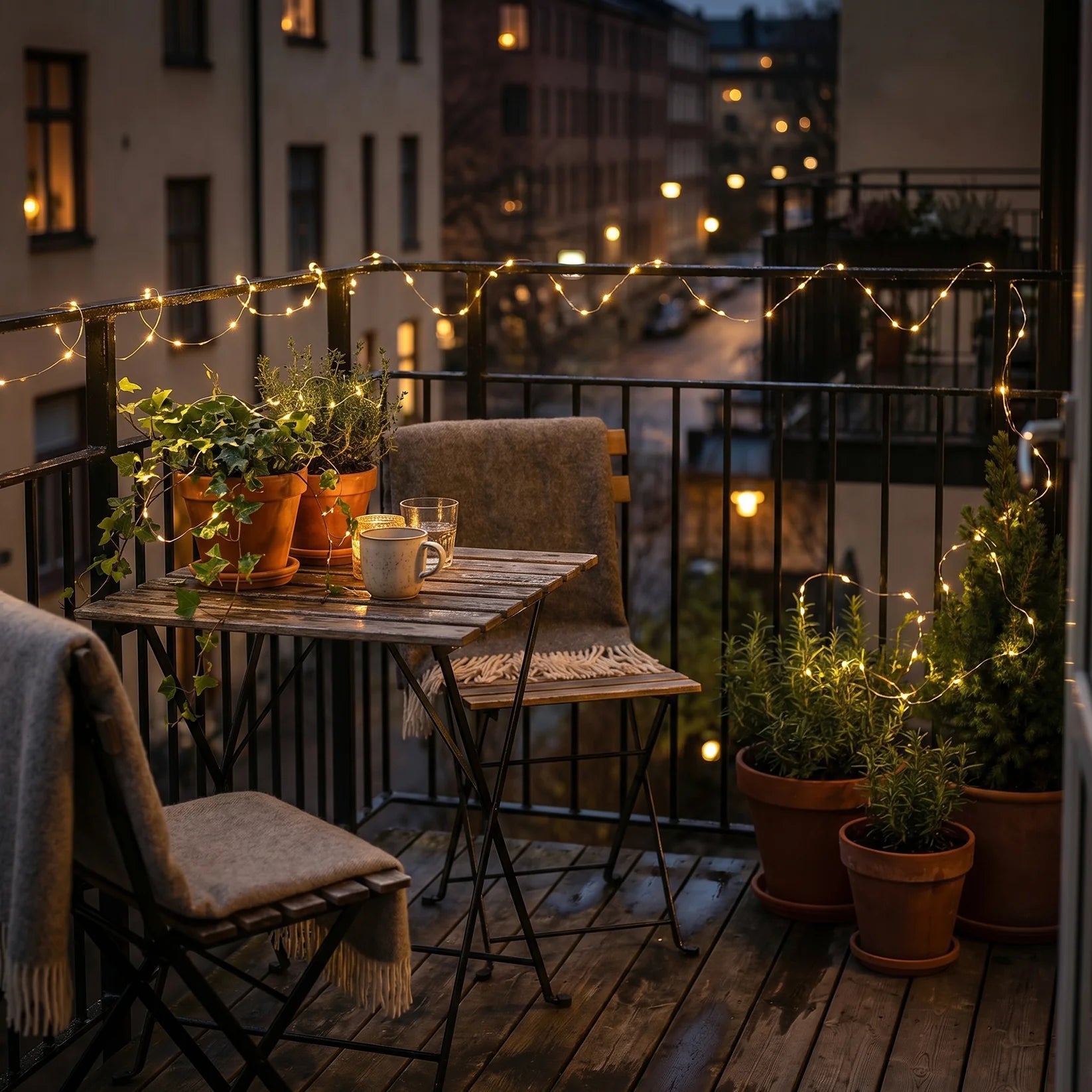 Solar-Powered Outdoor String Lights